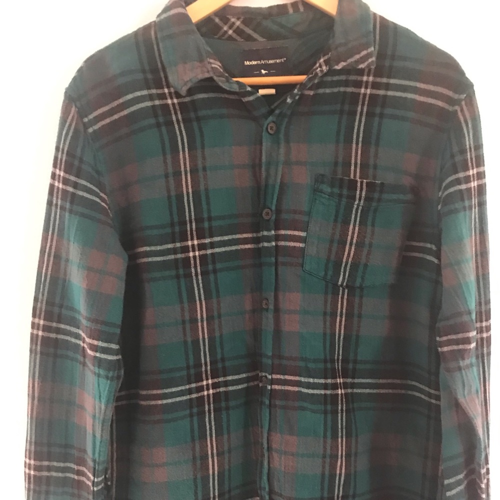 modern amusement green and black flannel